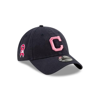 Blue Cleveland Indians Hat - New Era MLB Mother's Day 9TWENTY Adjustable Caps USA0638724